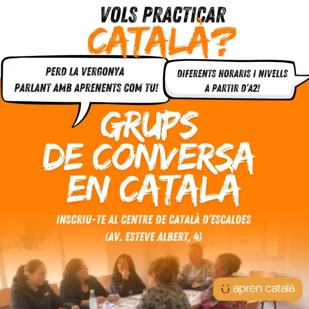 Anunci dels grups de conversa / Govern