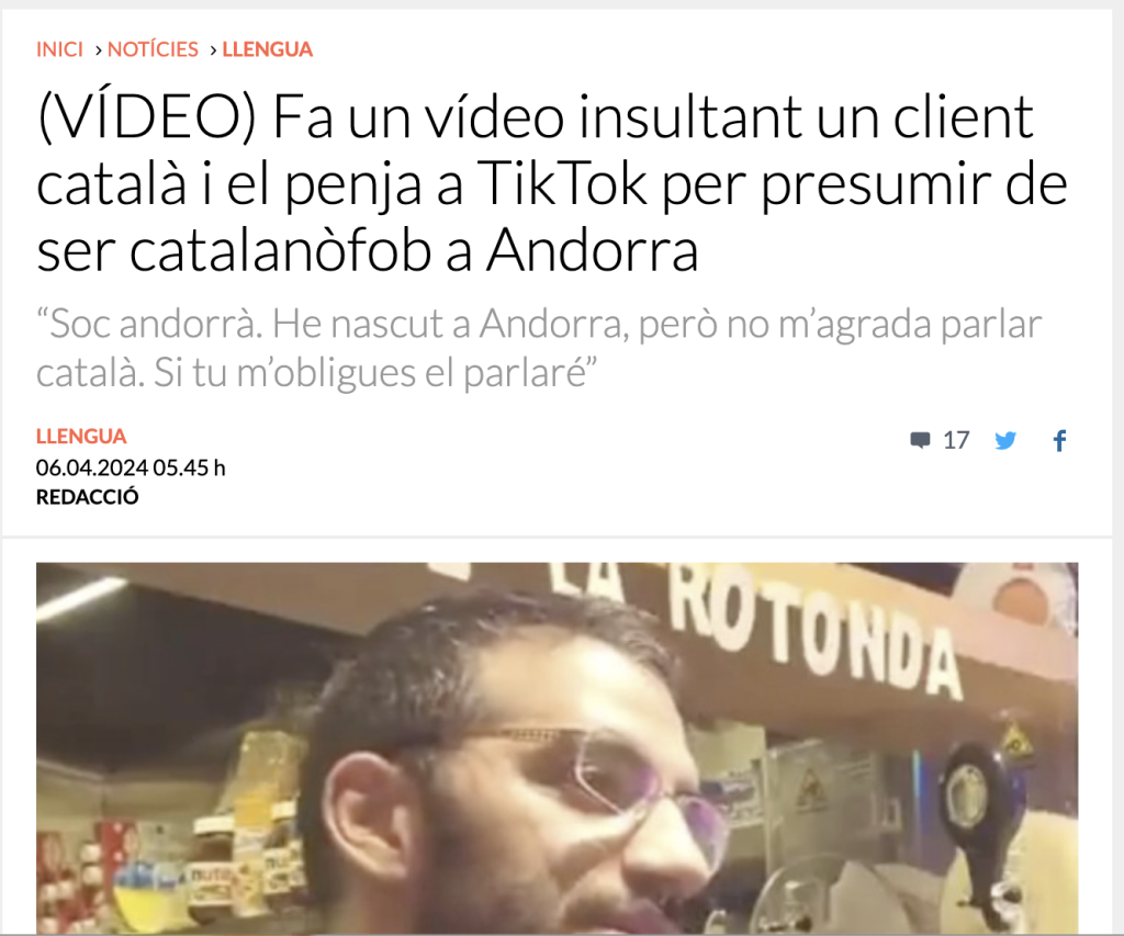 Notícia sobre el Creper i el català / Racó Català