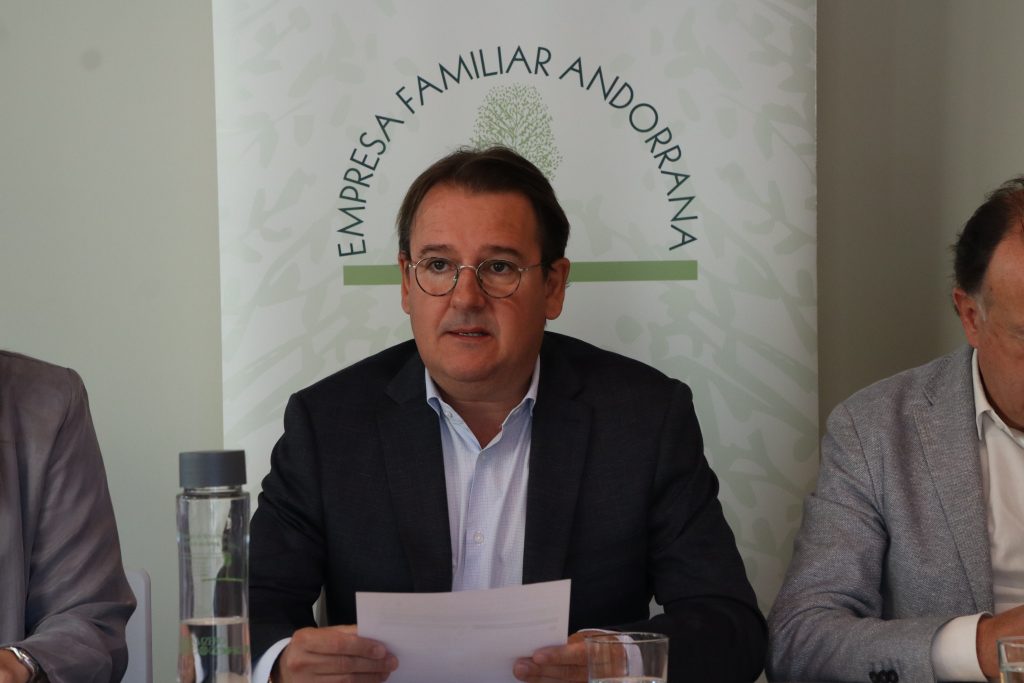 El president de l'Empresa Familiar Andorrana, Daniel Aristot. / ANA