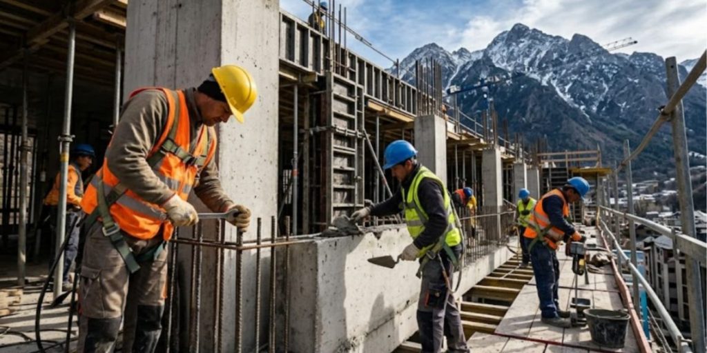 Treballadors de la construcció / Arxiu