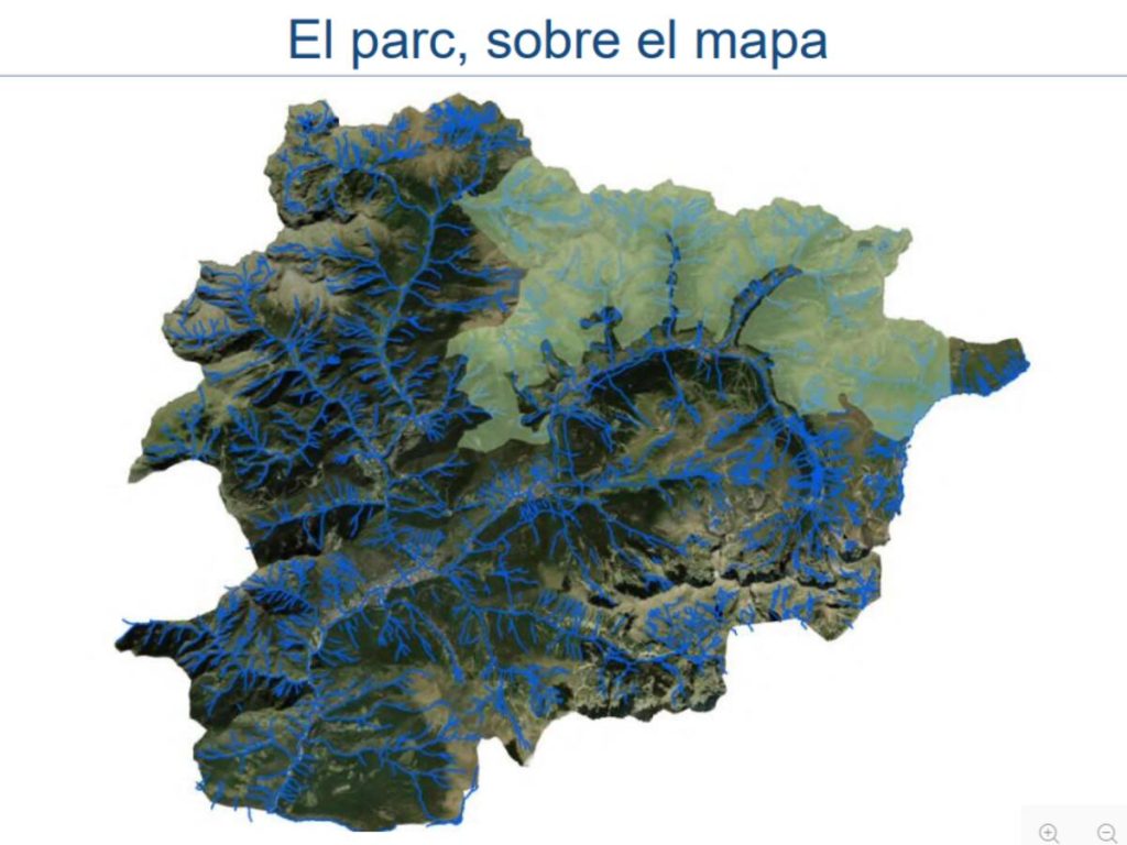 Imatge de l'extensió que tindrà el Parc Natural Nacional de les Valls de Canillo i d'Ordino / GOVERN D'ANDORRA