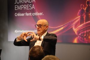 El vicepresident de Marlex, Xavier Marcet, durant la seva intervenció./ ANA