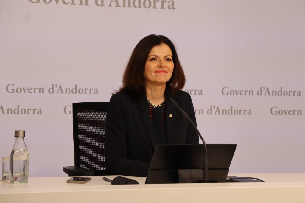 La ministra d’Afers Exteriors, Imma Tor, durant la presentació de les II Jornades de Cooperació Transfronterera / AT ANA