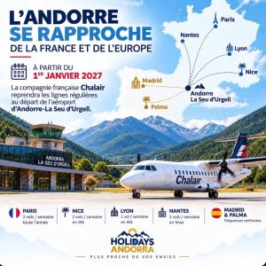 L'anunci dels vols a Andorra amb Palma situat a prop de Madrid / X