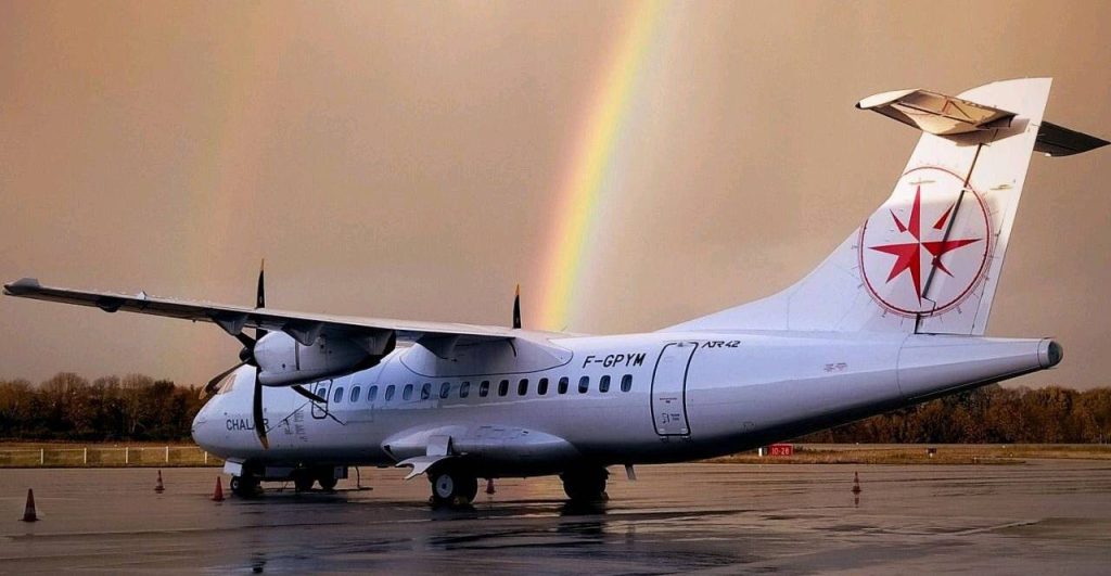 Un dels avions de Chalair / Chalair